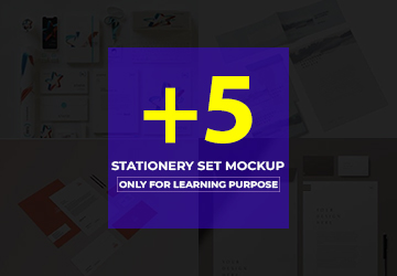 Stationery Set Mockup Bundle 04